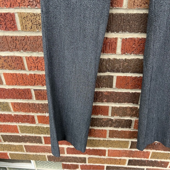 Express Dark Gray Textured Columnist Mid Rise Dress Pants Trousers - Picture 2 of 5